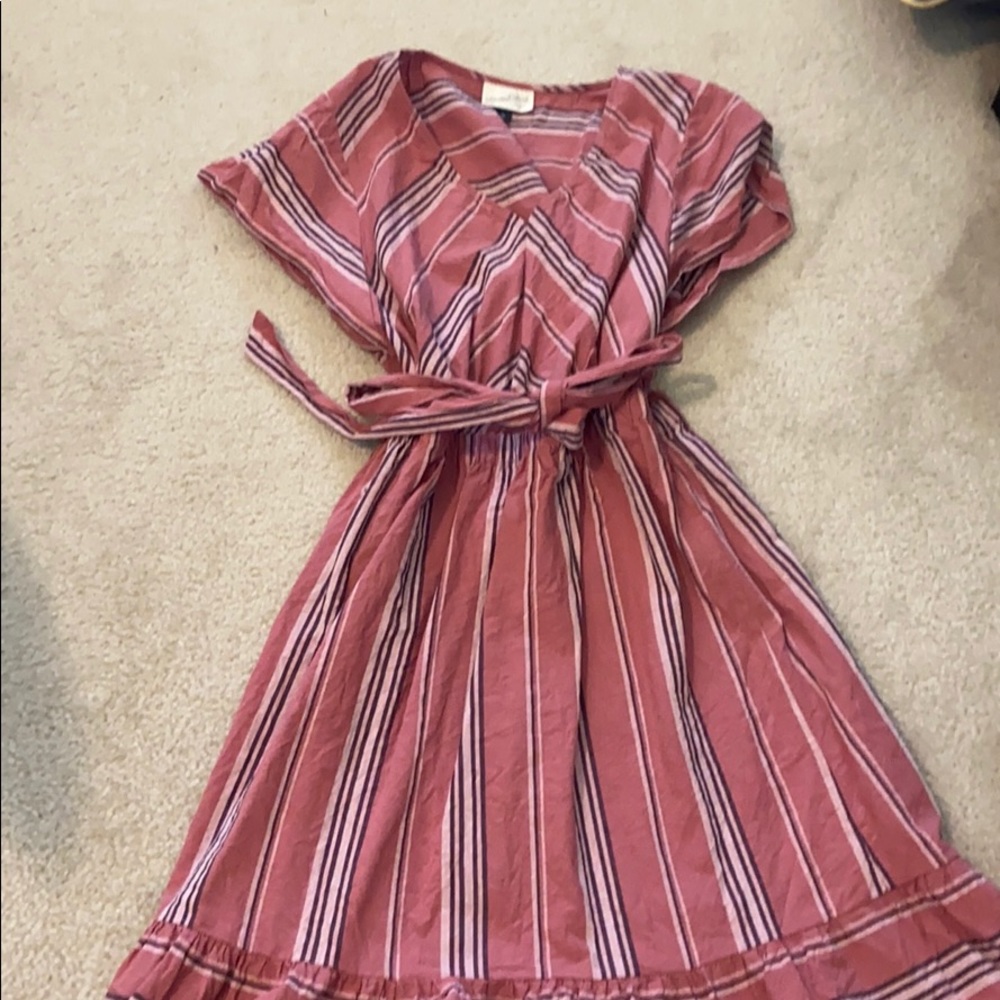 Universal Thread Pink Striped dress Sz Medium